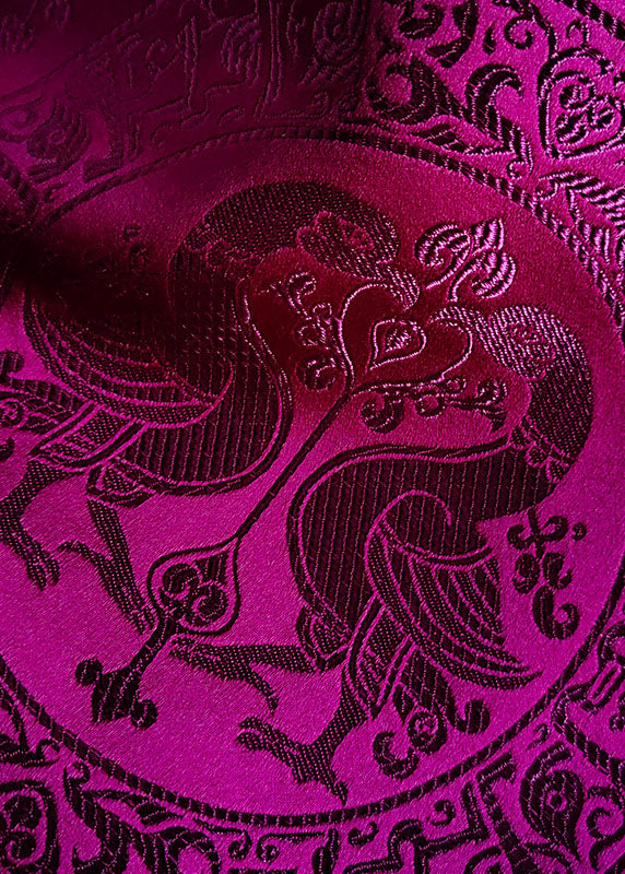 Art Purple Jacquard Chinese Button Patchwork Silk Vest Sleeveless LY1073 - fabuloryshop