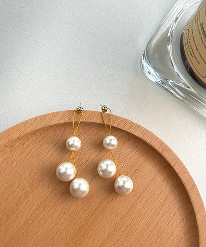 White Pearl S925 Silver Earrings - fabuloryshop