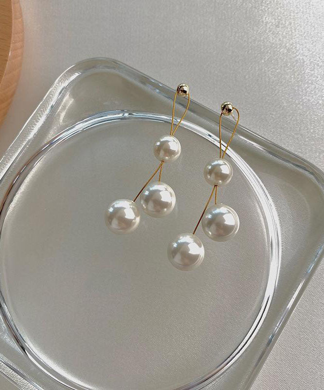 White Pearl S925 Silver Earrings - fabuloryshop