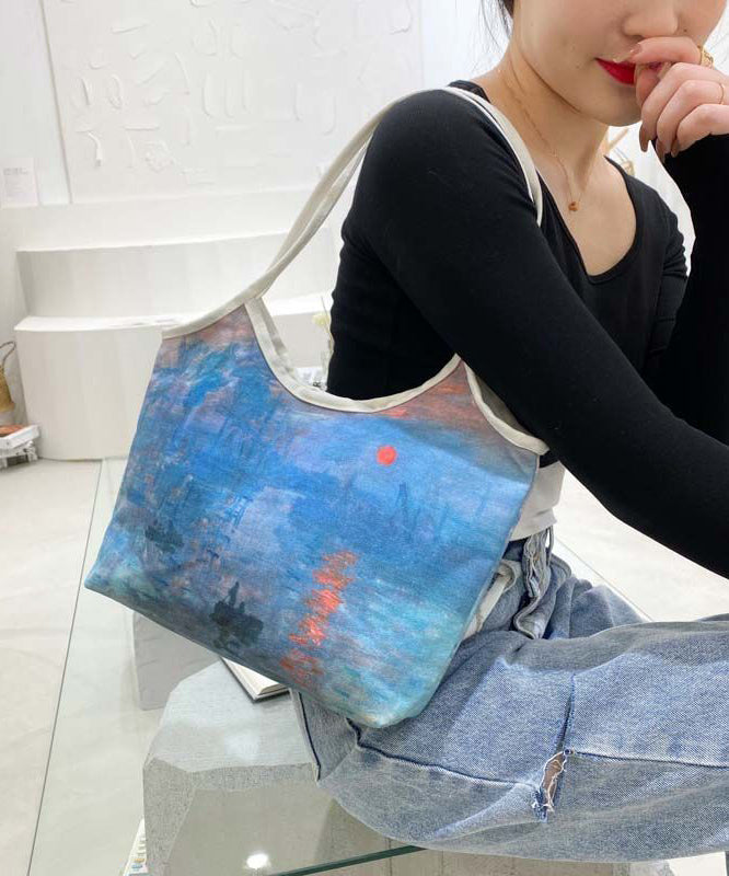 Beautiful Paitings Art Canvas Satchel Handbag LY1767 - fabuloryshop