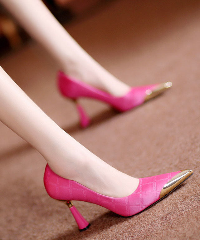 Beautiful Pink High Heels Pointed Toe Stiletto High Heels LC0188 - fabuloryshop