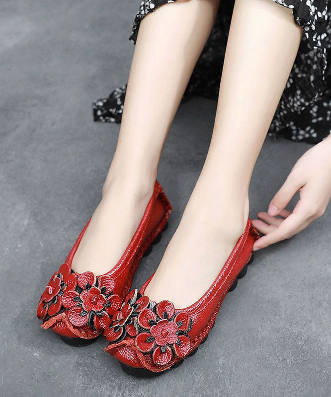 Black Penny Loafers Cowhide Leather Beautiful Floral Penny  Loafers LY0218 - fabuloryshop