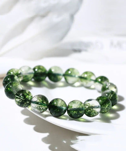 Bohemian Green Ball Crystal Beaded Bracelet Ada Fashion