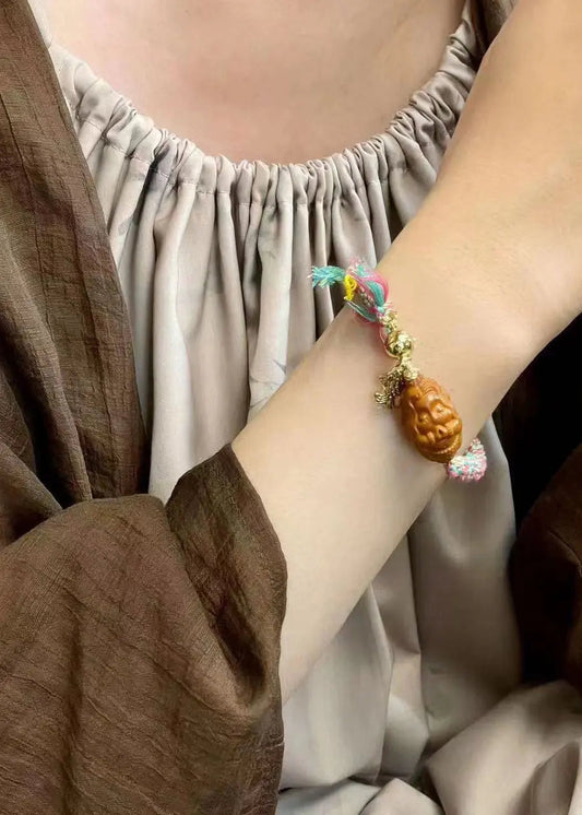 Boho Rainbow Hand Knitting Mermaid Bracelet Ada Fashion