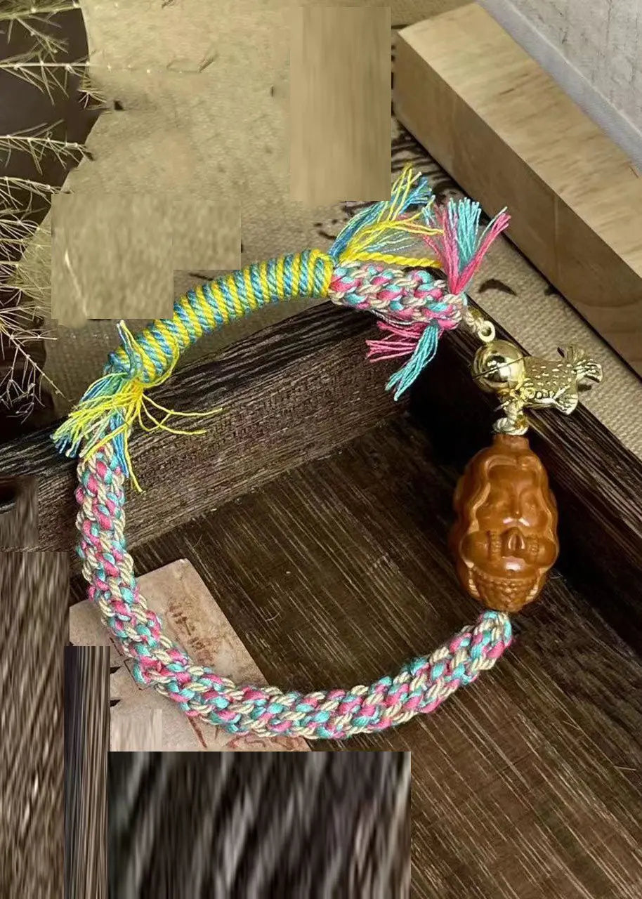 Boho Rainbow Hand Knitting Mermaid Bracelet Ada Fashion