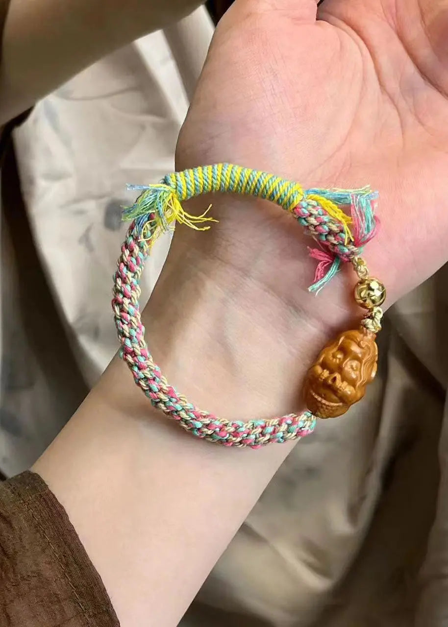 Boho Rainbow Hand Knitting Mermaid Bracelet Ada Fashion