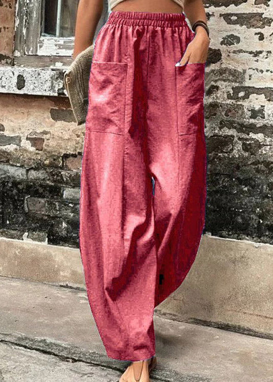 Carmine High Waist Cozy Ice Silk Harem Pants Summer LY3894 - fabuloryshop