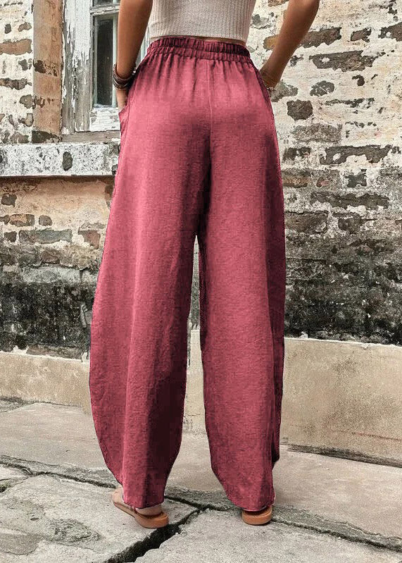 Carmine High Waist Cozy Ice Silk Harem Pants Summer LY3894 - fabuloryshop