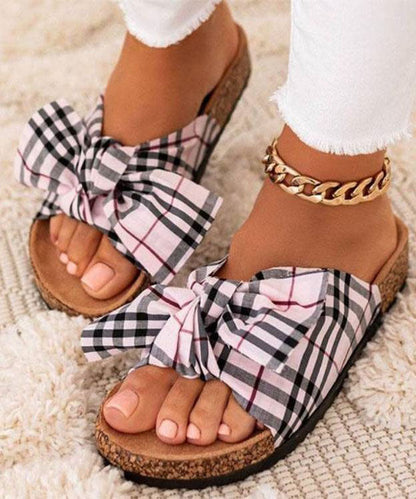 Casual Bow Beach Slides - fabuloryshop