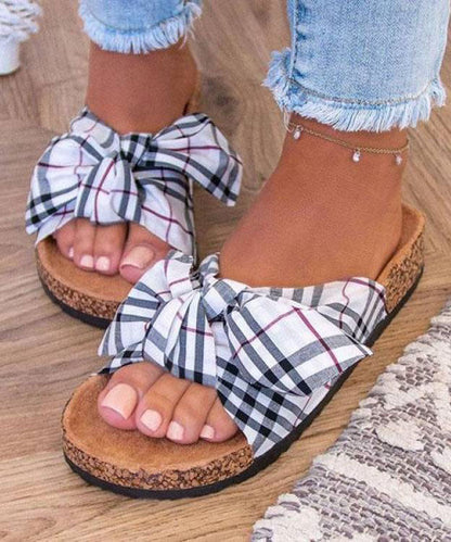 Casual Bow Beach Slides - fabuloryshop