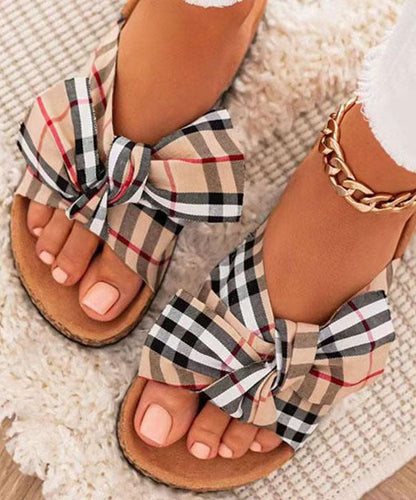 Casual Bow Beach Slides - fabuloryshop