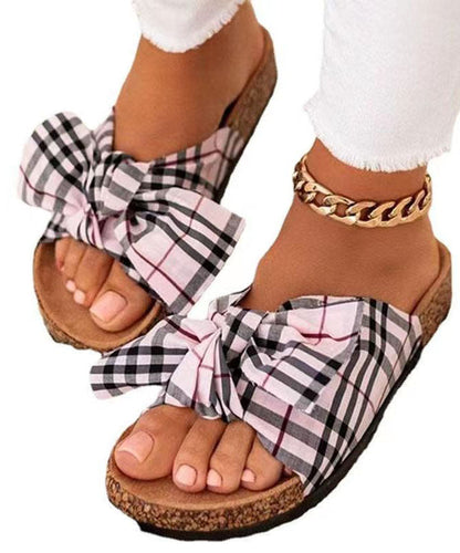 Casual Bow Beach Slides - fabuloryshop