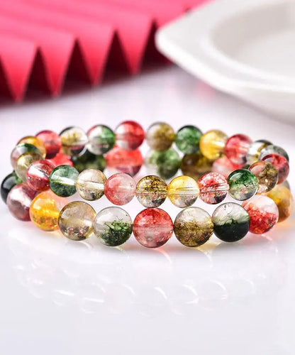 Casual Rainbow Crystal Beaded Bracelet Ada Fashion