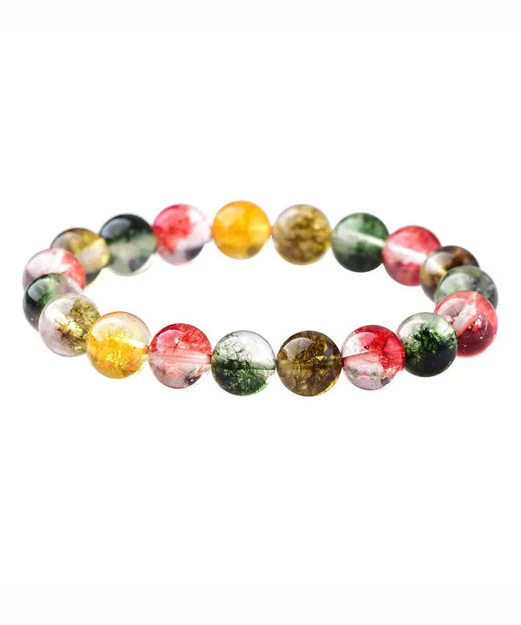 Casual Rainbow Crystal Beaded Bracelet Ada Fashion