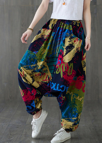 Casual Red Print Tie Waist Wide Leg Pants TQ1038 - fabuloryshop