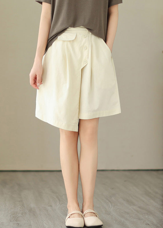 Chic Apricot High Waist Cozy Shorts Summer LY4933 - fabuloryshop