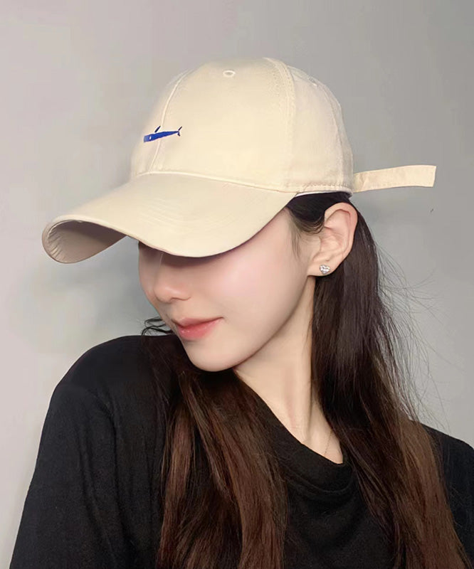 Chic Beige Embroideried Patchwork Baseball Cap Hat LY537