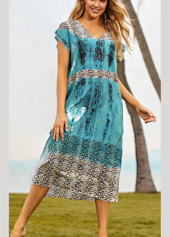 Chic Blue Maxi Beach Dresses - fabuloryshop