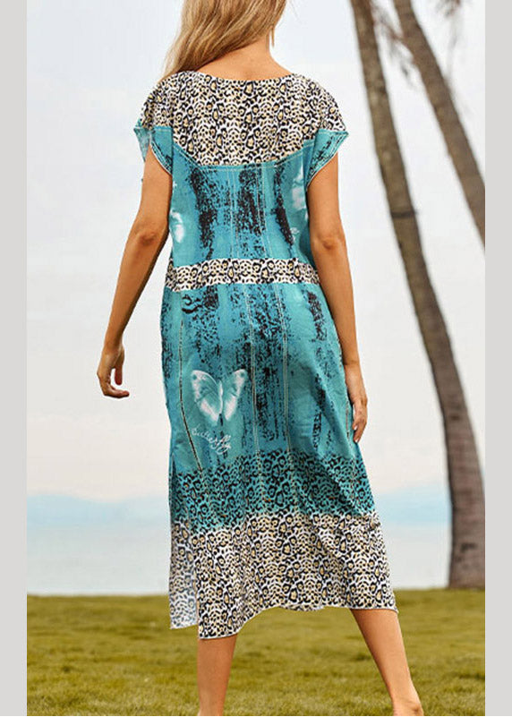 Chic Blue Maxi Beach Dresses - fabuloryshop