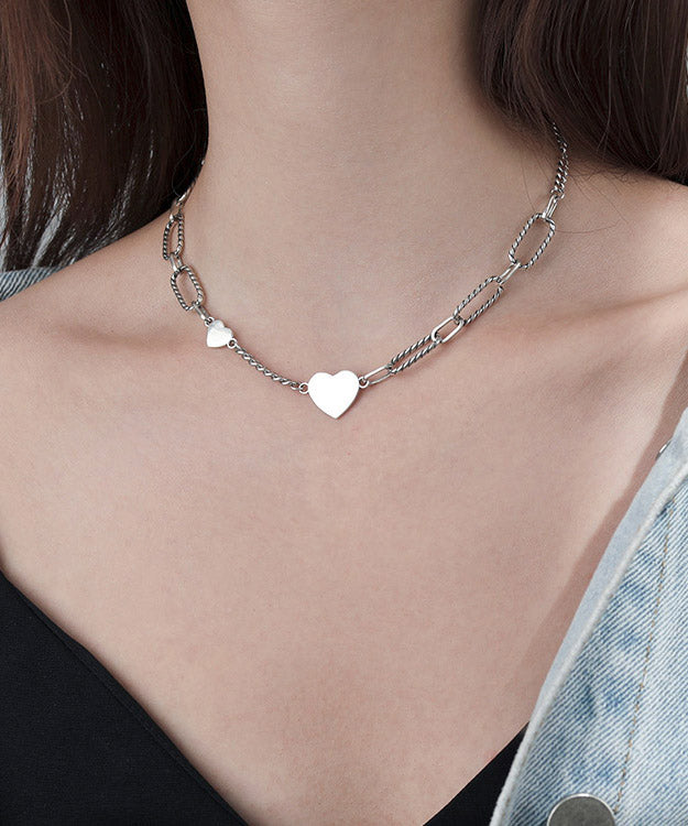 Chic Sterling Silver Necklace - fabuloryshop