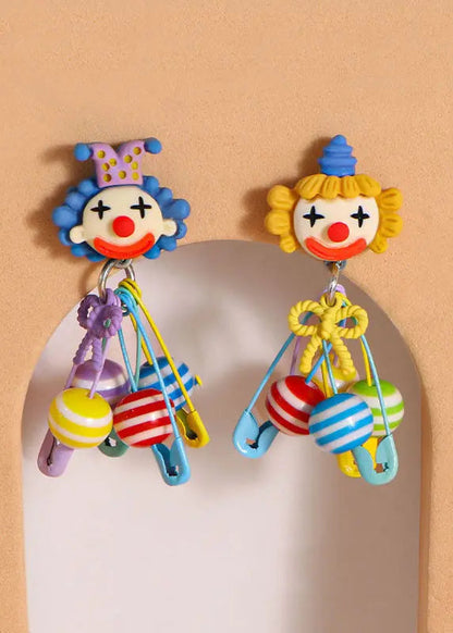 Chic Yellow Alloy Circus Clown Brooches Ada Fashion