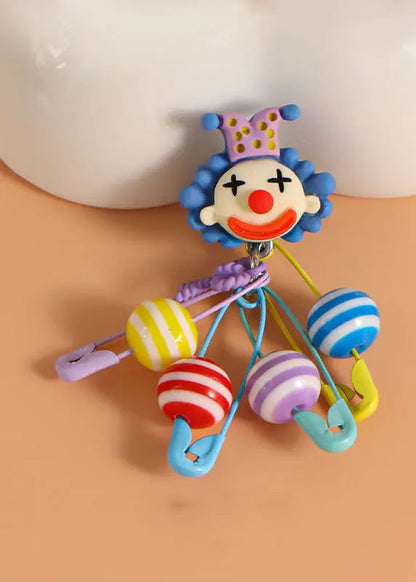 Chic Yellow Alloy Circus Clown Brooches Ada Fashion