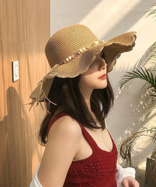 Classy Khaki Summer Sun Hat - fabuloryshop