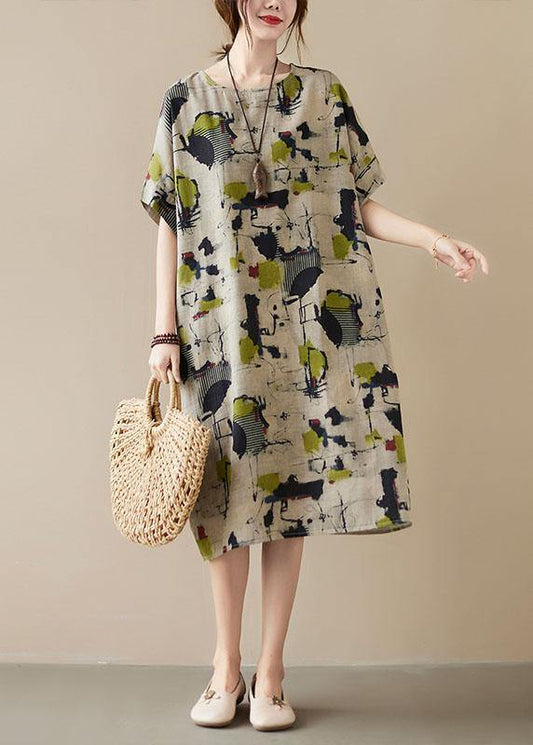 Classy Khaki Pockets Summer Maxi Dress - fabuloryshop