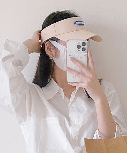 DIY Beige Graphic Patchwork Baseball Cap  Hat LY513 - fabuloryshop