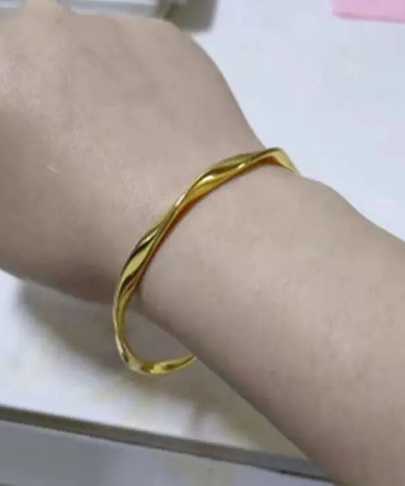 DIY Gold 14K Gold Solid Bangle Ada Fashion