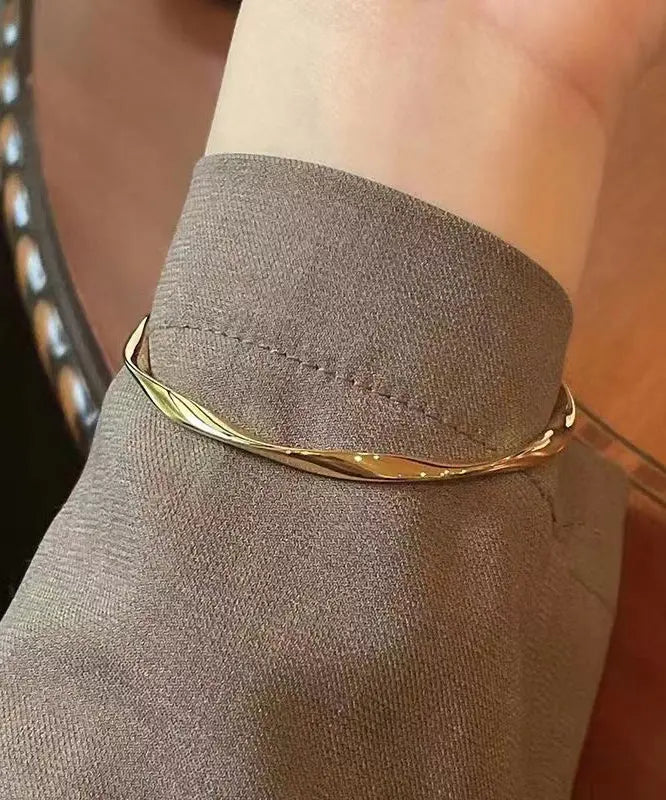 DIY Gold 14K Gold Solid Bangle Ada Fashion