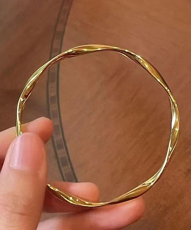 DIY Gold 14K Gold Solid Bangle Ada Fashion