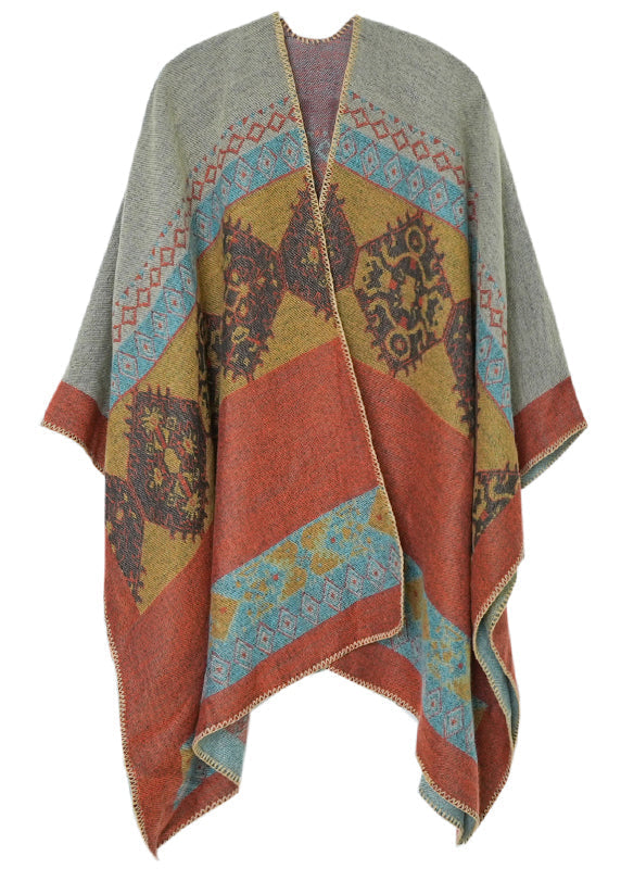 Ethnic Style Shawl For Autumn And Winter Warmth Imitation Cashmere Ada Fashion