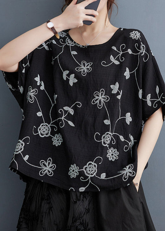 Fashion Black Print Cozy Top Summer LY3937 - fabuloryshop