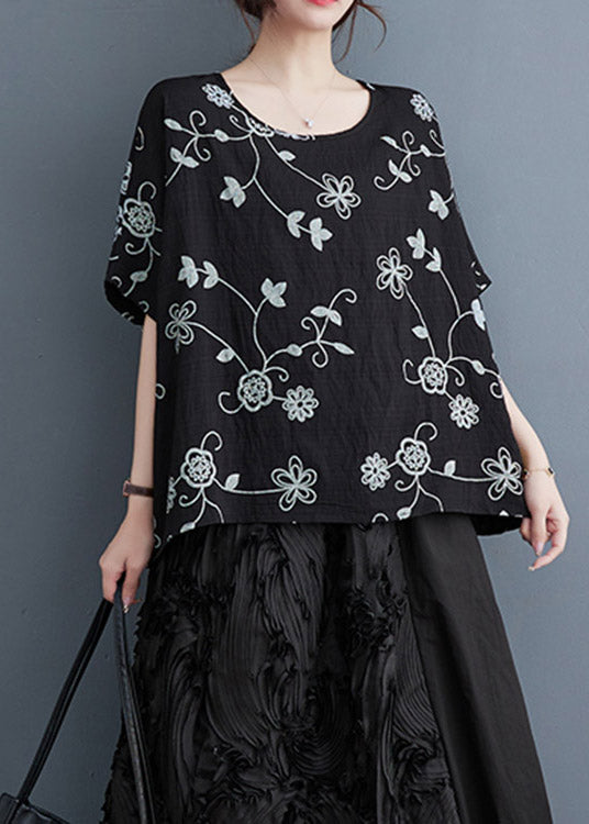 Fashion Black Print Cozy Top Summer LY3937 - fabuloryshop