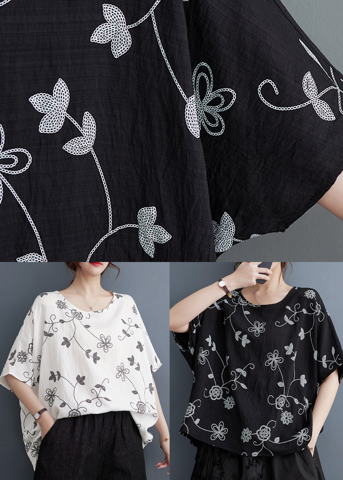 Fashion Black Print Cozy Top Summer LY3937 - fabuloryshop