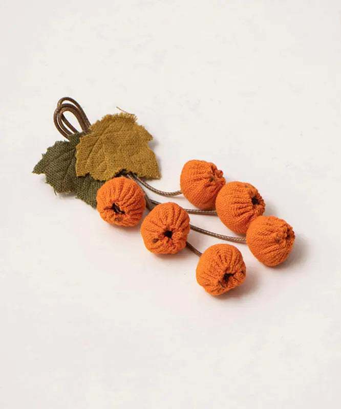 Fashion Orange Fabric Art Fruit Brooches Ada Fashion