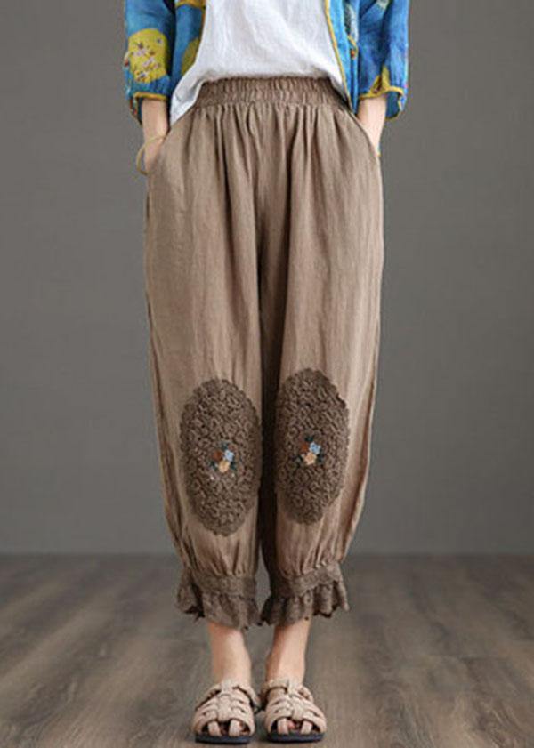 Fine Nude Patchwork Hollow Out Pants - fabuloryshop