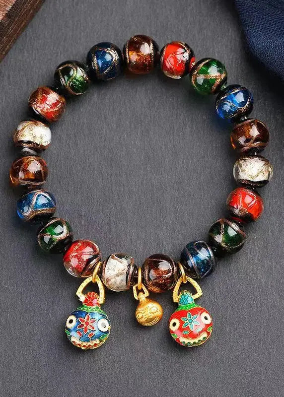 Gufa Wulu Wealth God Duobao Fragrant Grey Glaze Handstring Ada Fashion