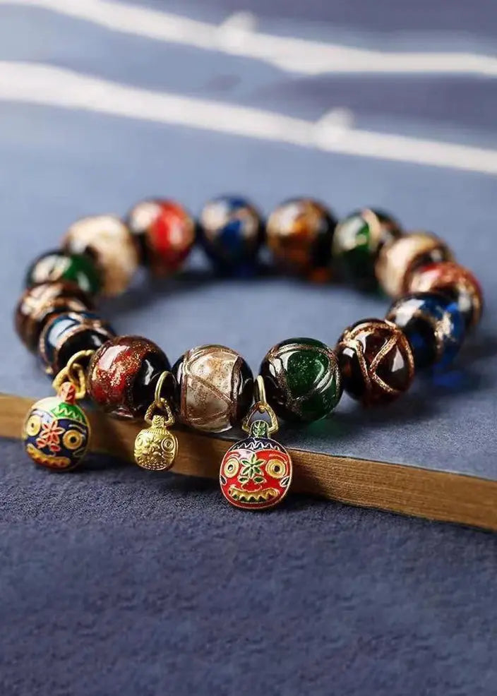 Gufa Wulu Wealth God Duobao Fragrant Grey Glaze Handstring Ada Fashion