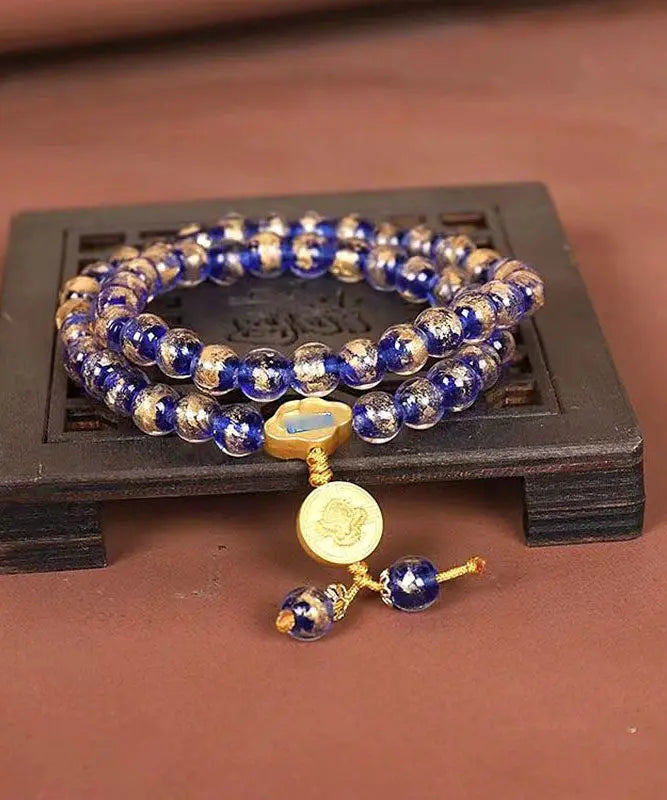 Handmade Red Coloured Glaze Buddha Beads Charm Bracelet Ada Fashion