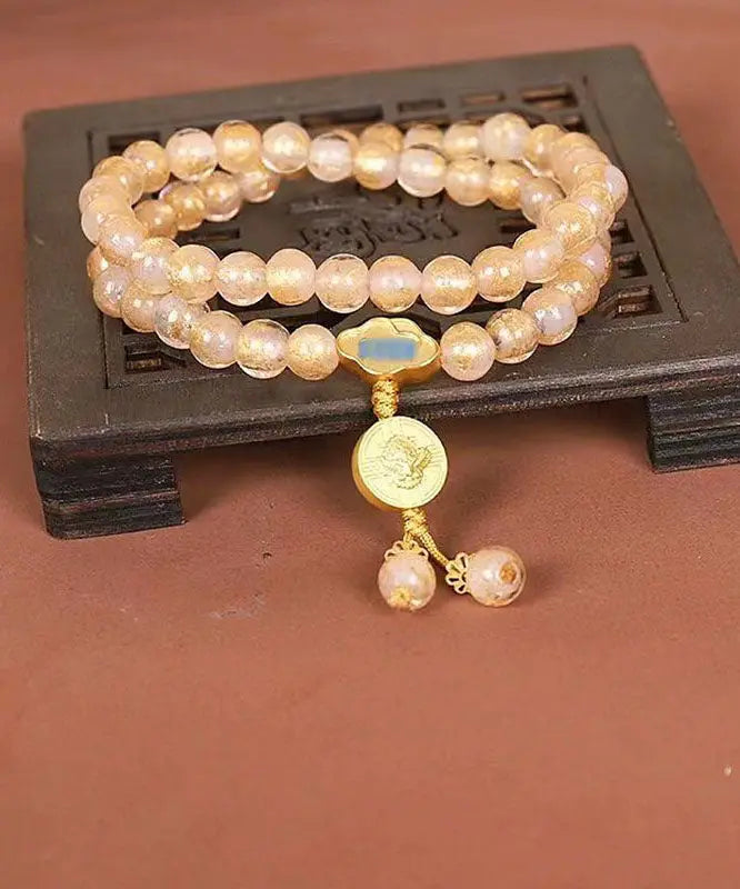 Handmade Red Coloured Glaze Buddha Beads Charm Bracelet Ada Fashion