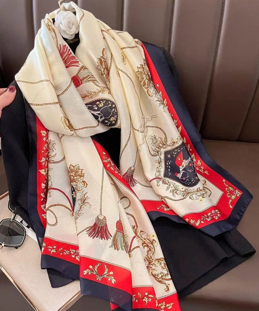 Korean Version Spring And Autumn Printed Silk Scarf Ada Fashion