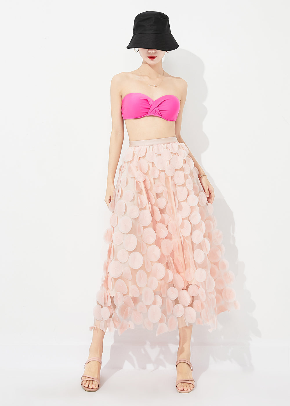 Light Pink Tulle A Line Skirt Oversized Summer LY0888 - fabuloryshop