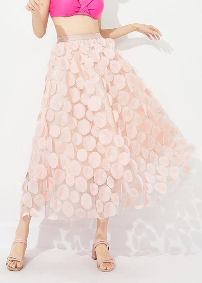 Light Pink Tulle A Line Skirt Oversized Summer LY0888 - fabuloryshop