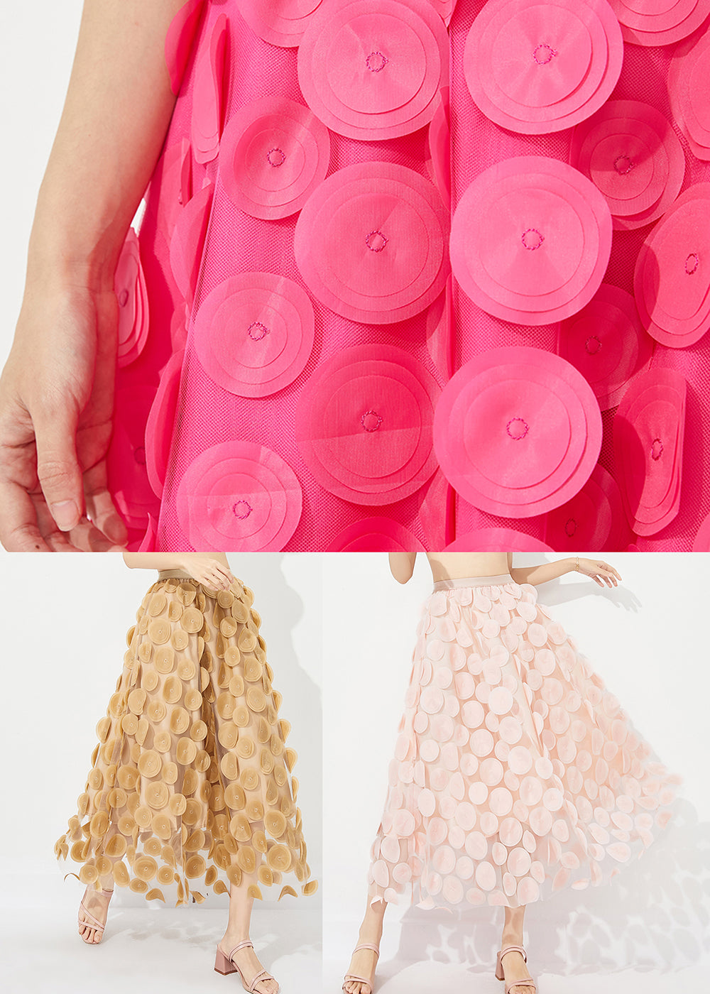 Light Pink Tulle A Line Skirt Oversized Summer LY0888 - fabuloryshop