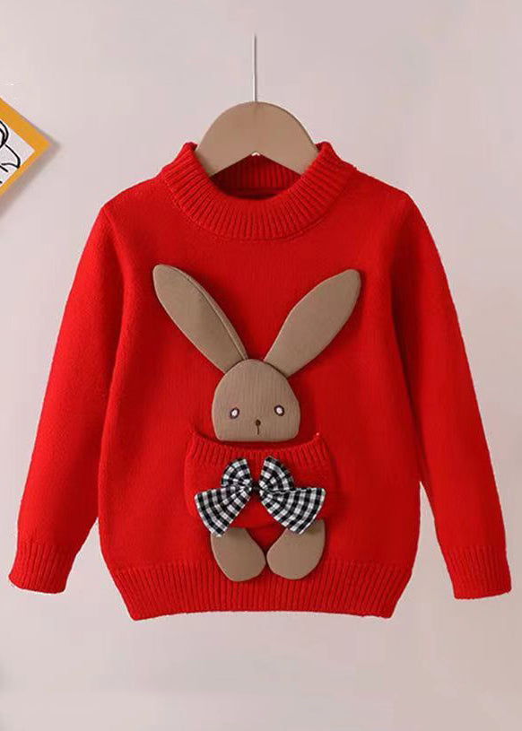 Lovely Yellow O Neck Pockets Patchwork Thick Girls Sweater Winter Ada Fashion