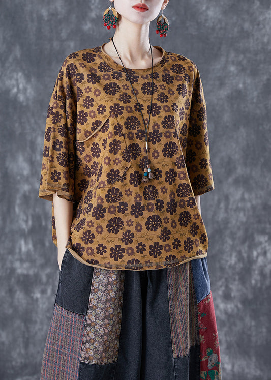 Modern Coffee Oversized Print Pocket Cotton Tanks Summer LY4036 - fabuloryshop