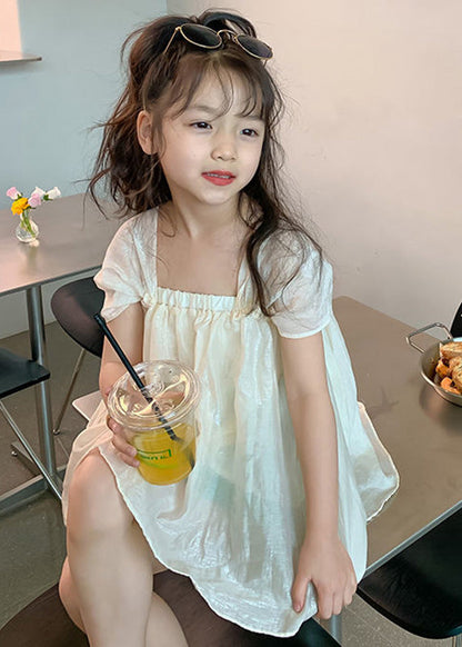 Modern Purple Slash Neck Patchwork Wrinkled Solid Chiffon Girls Mid Dress Summer LY5442 - fabuloryshop