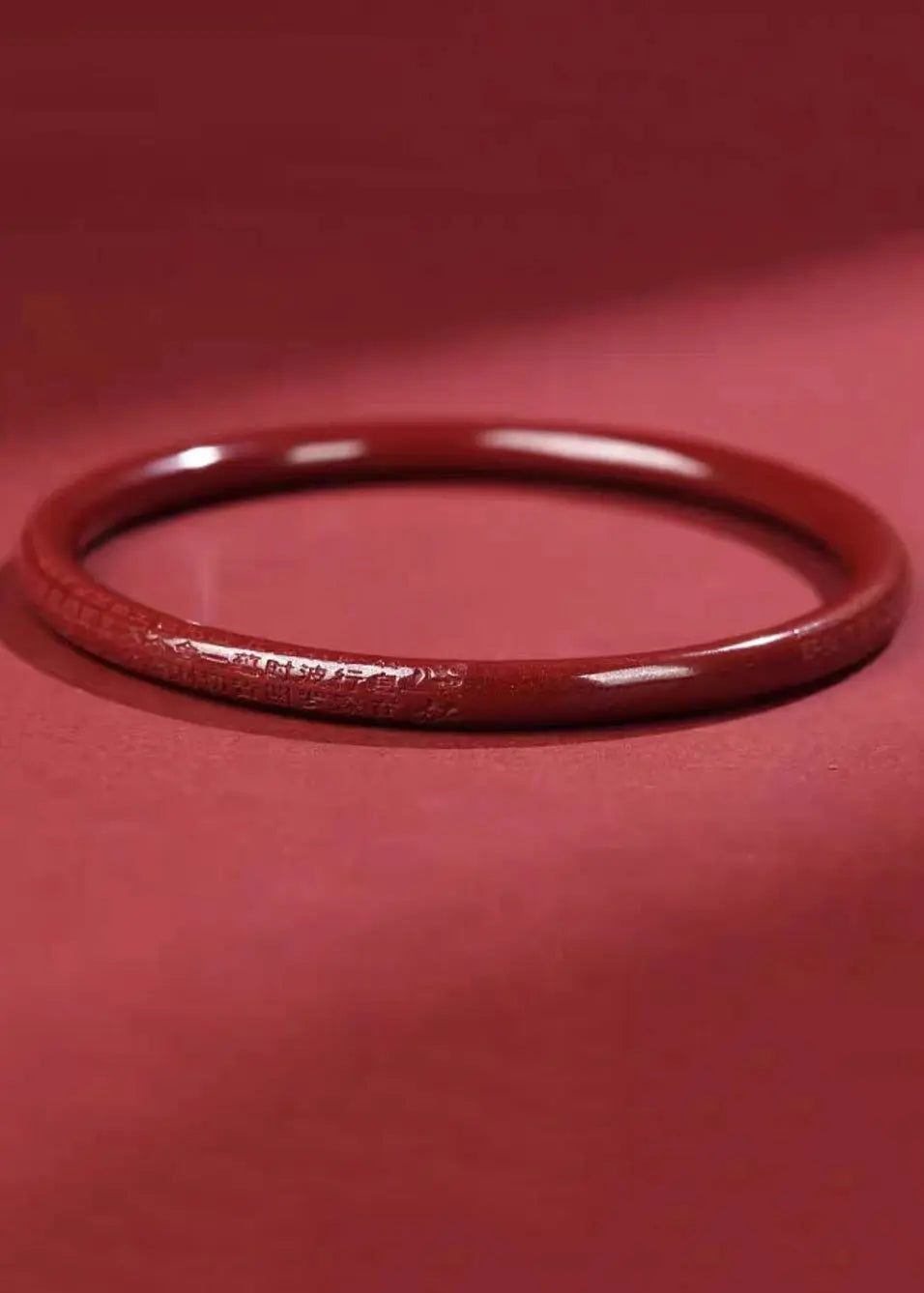 Natural Cinnabar Heart Sutra Bracelet Ada Fashion